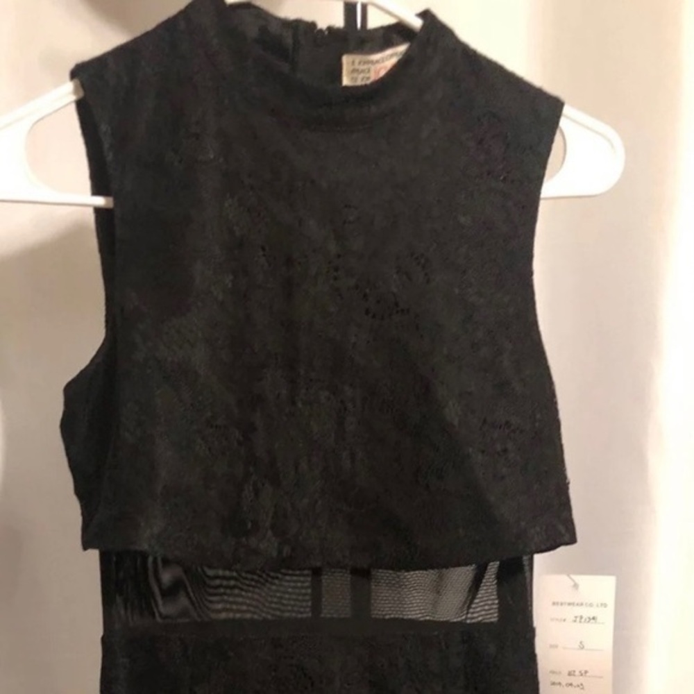 Black lace dress